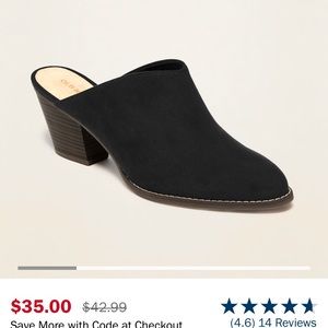 Black Heel Mule